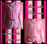 CAMISÃO DE CHIFON ROSA